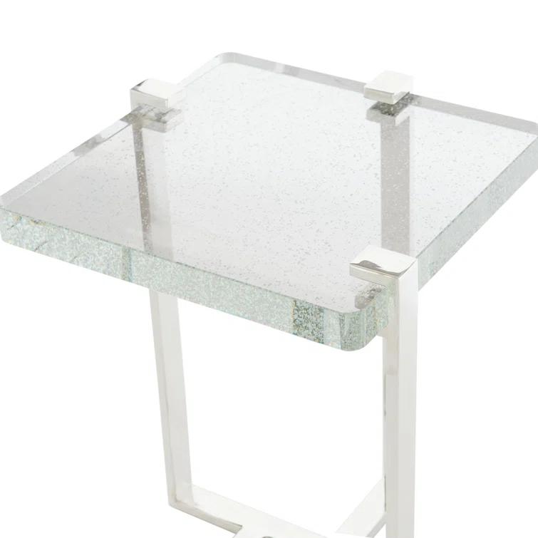 Mott Glass Top End Table