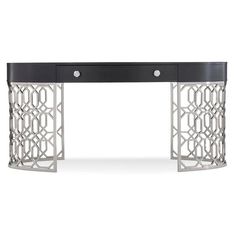 Bernhardt Silhouette Oval Metal Base Writing Desk