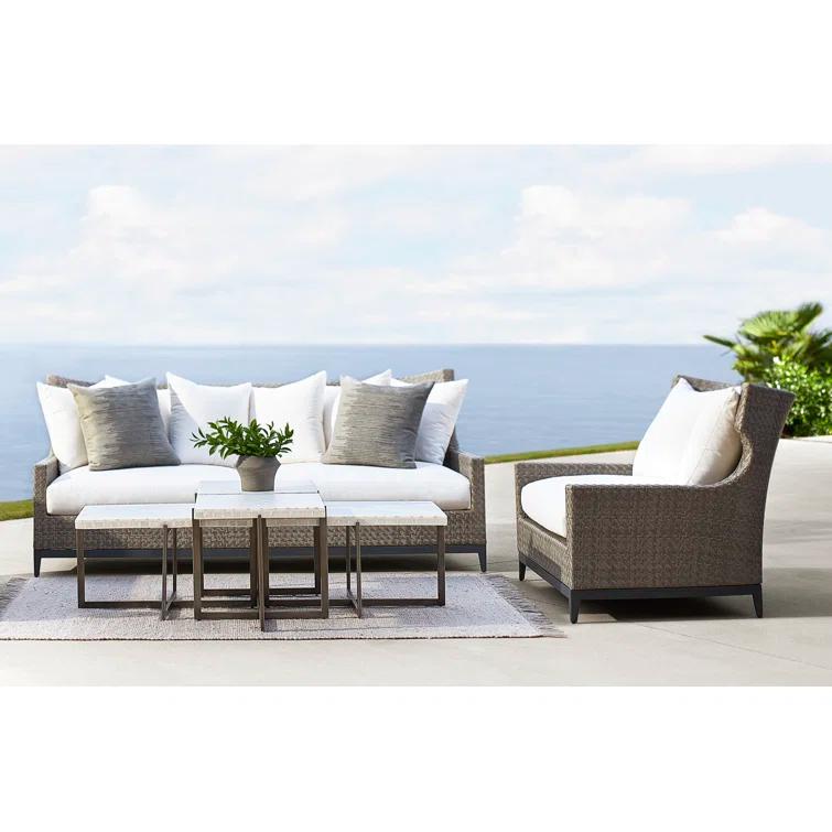 Stillwater Rectangular Concrete Outdoor Coffee Table