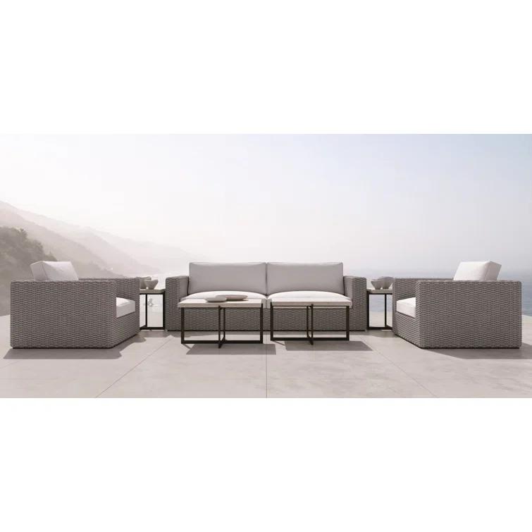 Stillwater Rectangular Concrete Outdoor Coffee Table
