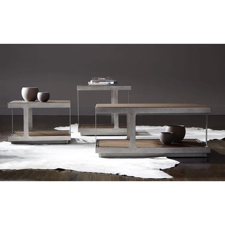 Belvedere Solid Wood Top End Table