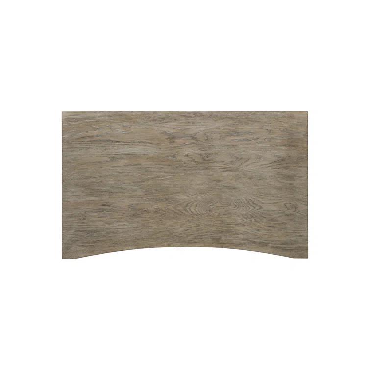 Gray Transitional 2 Drawer Nightstand with USB Ports