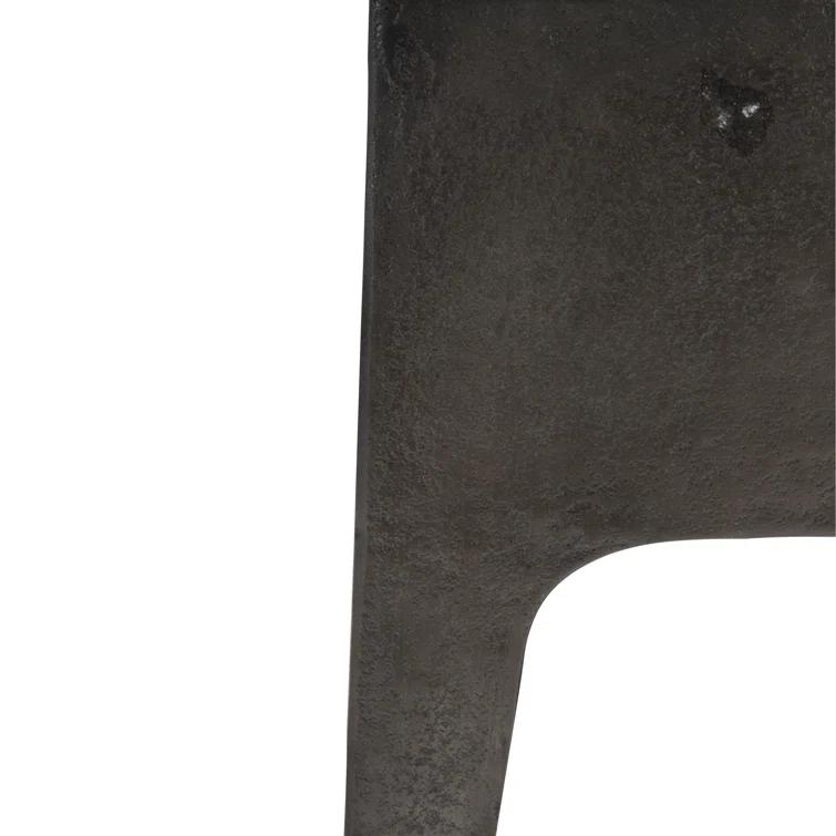 Black Square Metal Storage Cocktail Table
