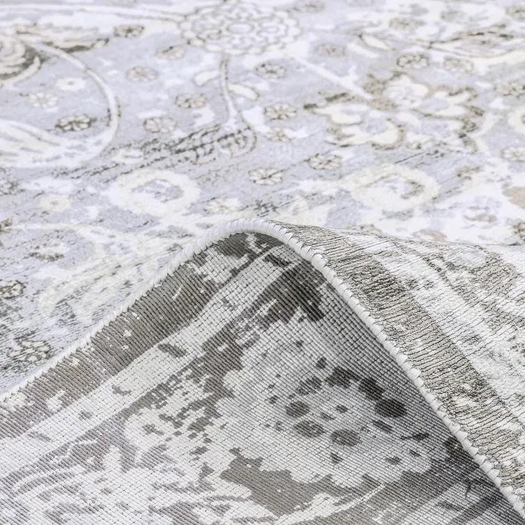 Elegant Bone Viscose 9' x 12' Hand-Knotted Transitional Area Rug