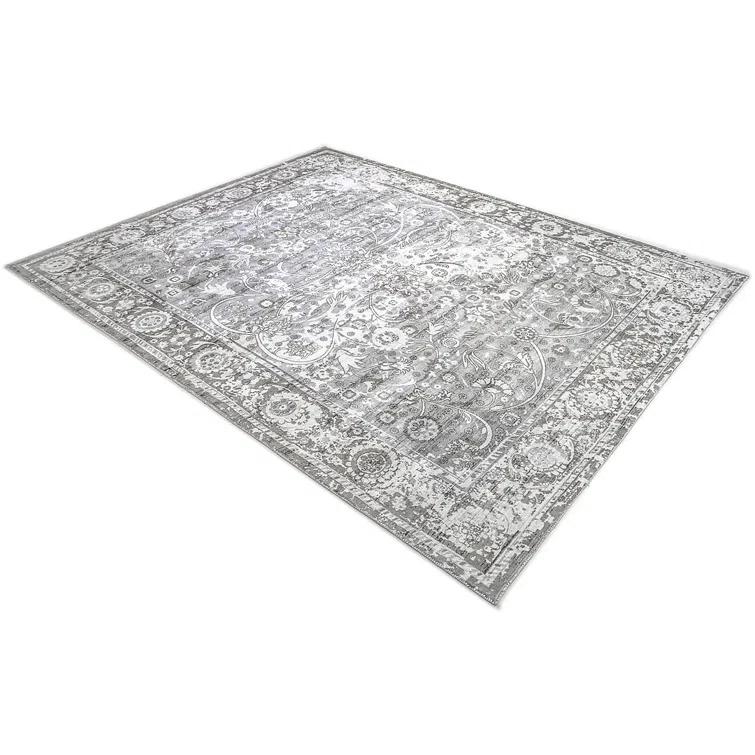 Elegant Bone Viscose 9' x 12' Hand-Knotted Transitional Area Rug