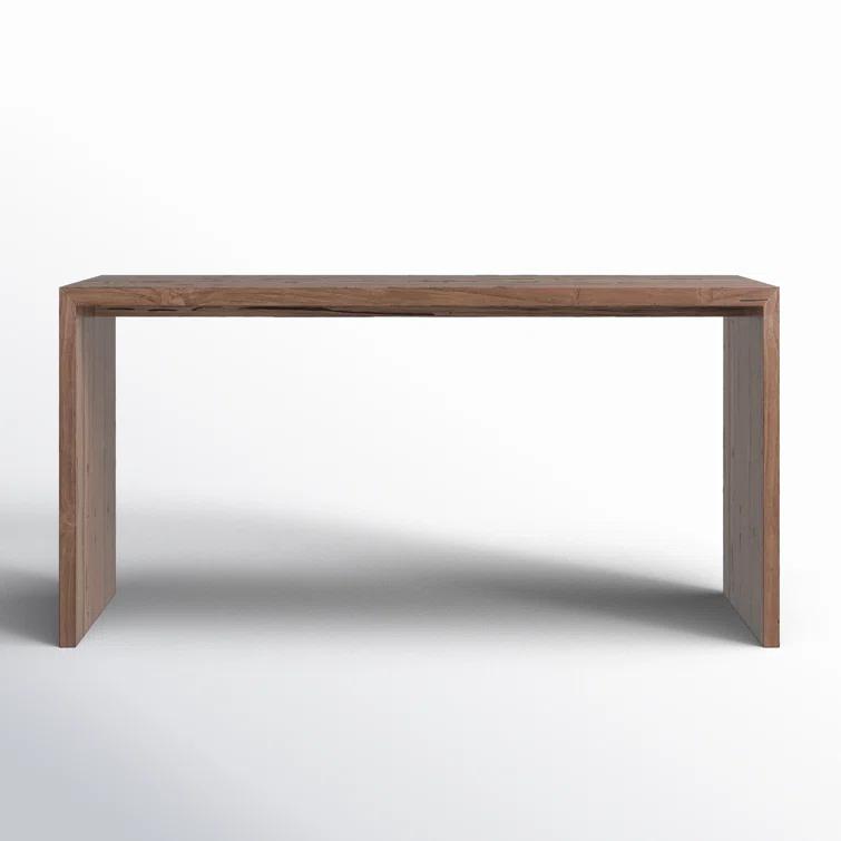 Chilton 60-Inch Rectangular Reclaimed Teak Waterfall Writing Desk