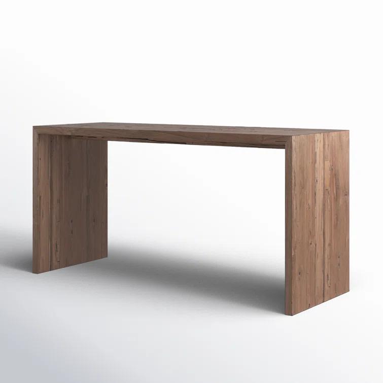 Chilton 60-Inch Rectangular Reclaimed Teak Waterfall Writing Desk
