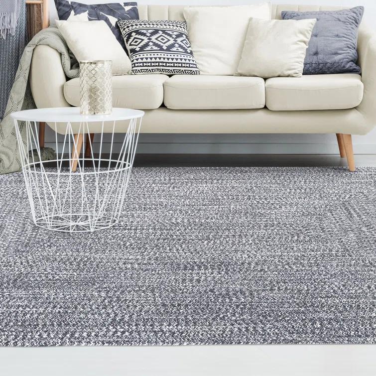 Ulmer Braided Reversible Two-Tone Indoor Outdoor Runner or Area Rug