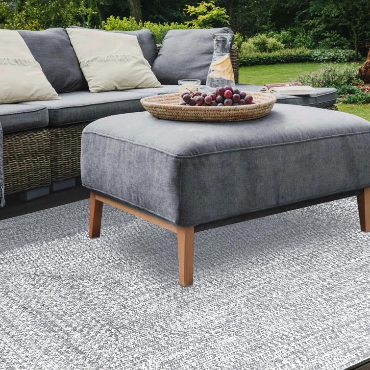 Ulmer Braided Reversible Two-Tone Indoor Outdoor Runner or Area Rug