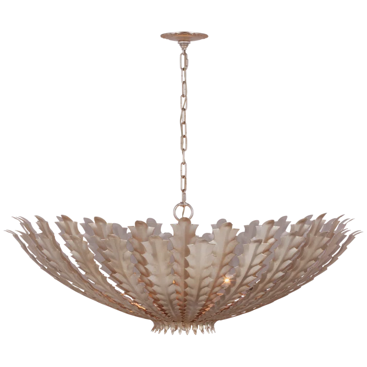 Hampton 36" Gold Leaf Metal Ornate Chandelier