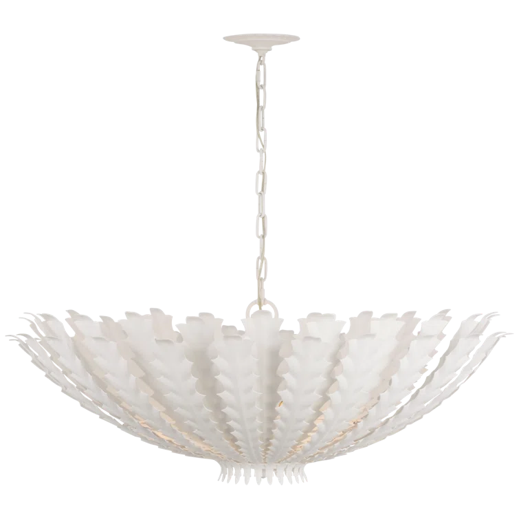 Hampton 36" Gold Leaf Metal Ornate Chandelier