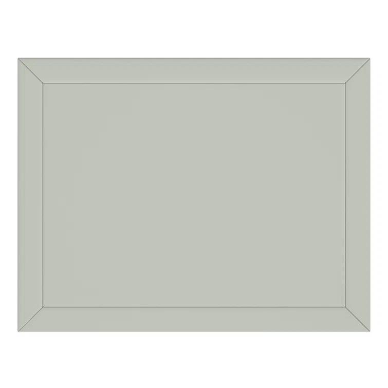 Sage Green Traditional 2-Drawer Nightstand with Open Shelf