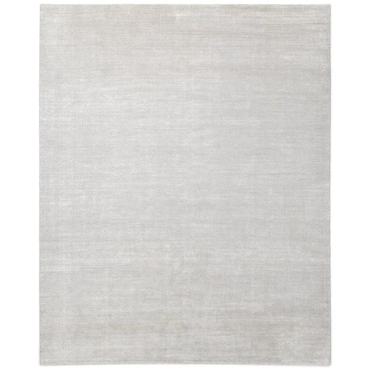 Cordi 9' x 12' Gray Hand-Knotted Wool Viscose Cotton Rug