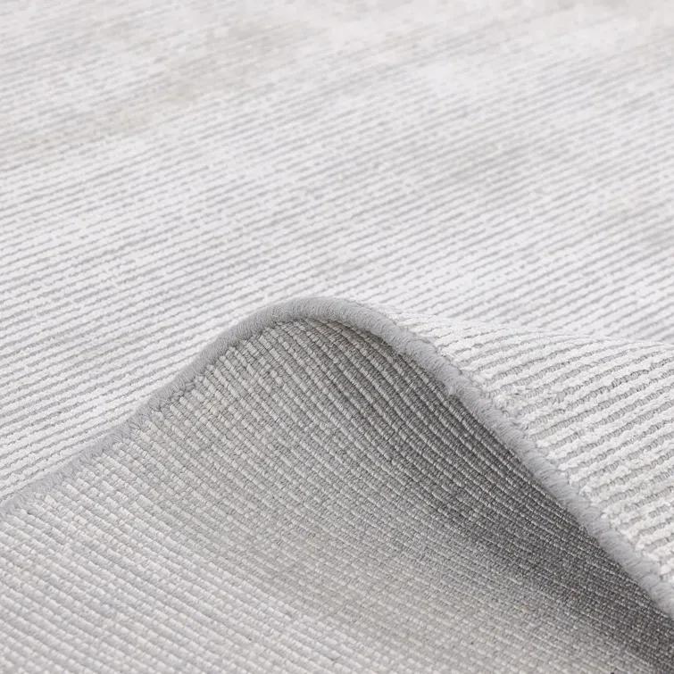 Cordi 9' x 12' Gray Hand-Knotted Wool Viscose Cotton Rug