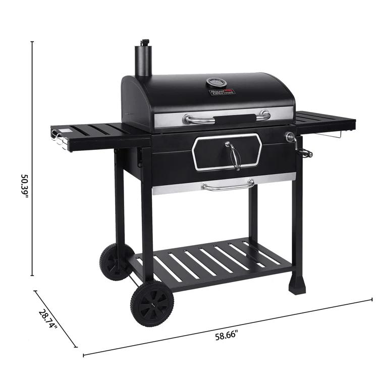 Royal Gourmet Deluxe 30-Inch Charcoal Grill, Black