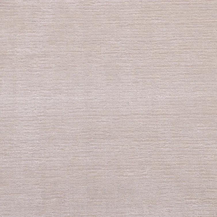 Mist Grey Hand-Knotted Wool and Viscose 9' x 12' Rug