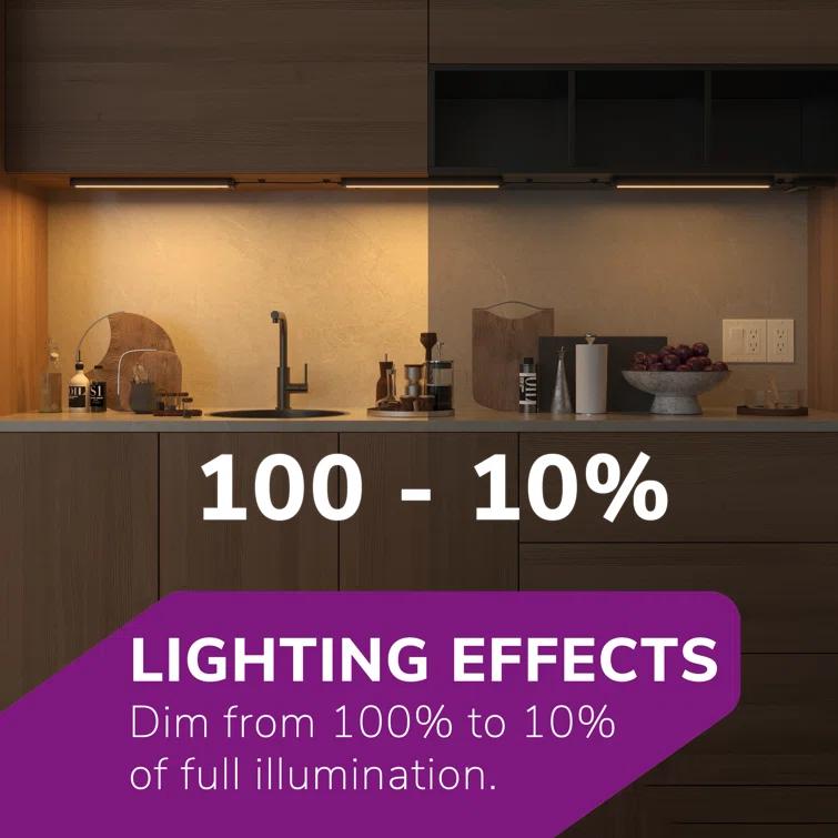 Inlight Swivel LED Under Cabinet Lighting,selectable12‘’/16‘’, 2700K/4000K, Plugged-In Only