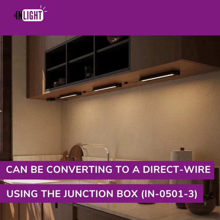 Inlight Swivel LED Under Cabinet Lighting,selectable12‘’/16‘’, 2700K/4000K, Plugged-In Only