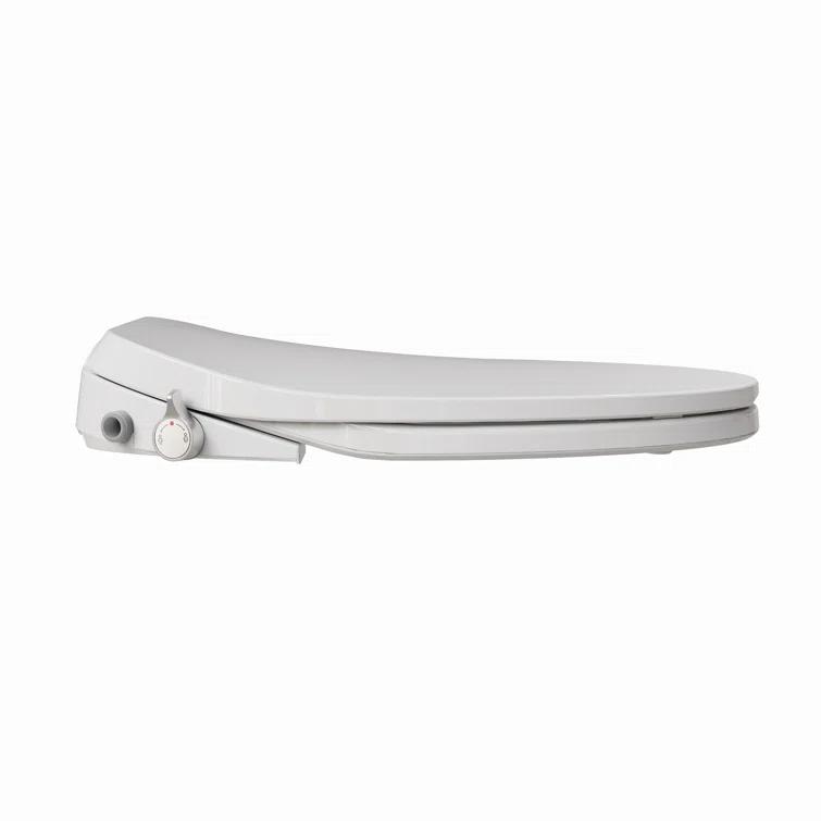 Unplugged Elongated Bidet Seat with Dual Stainless Nozzle and Adjustable Water Pressure