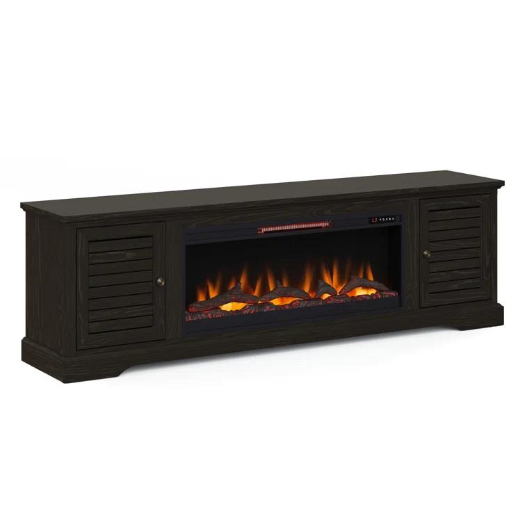 Cidney 83 inch Electric Fireplace TV Console for TVs up to 95 inches