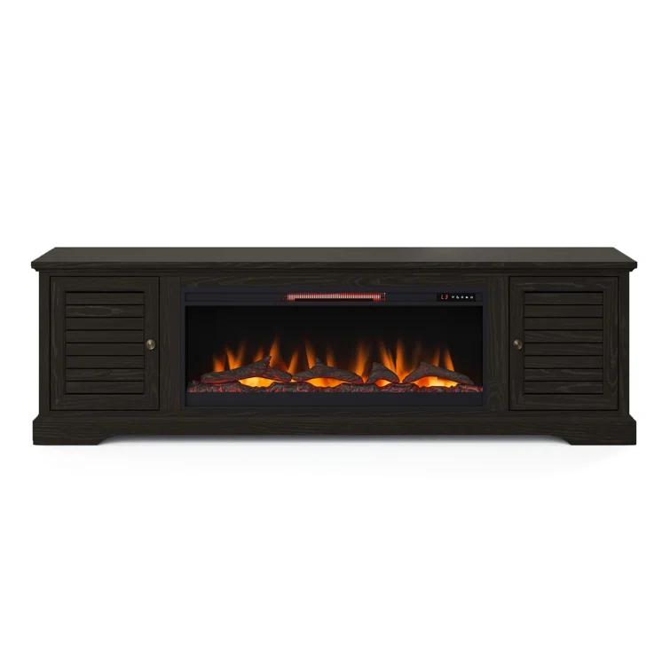 Cidney 83 inch Electric Fireplace TV Console for TVs up to 95 inches