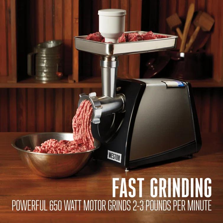 Weston Weston Stainless Steel Electric Meat And Sausage Mixer