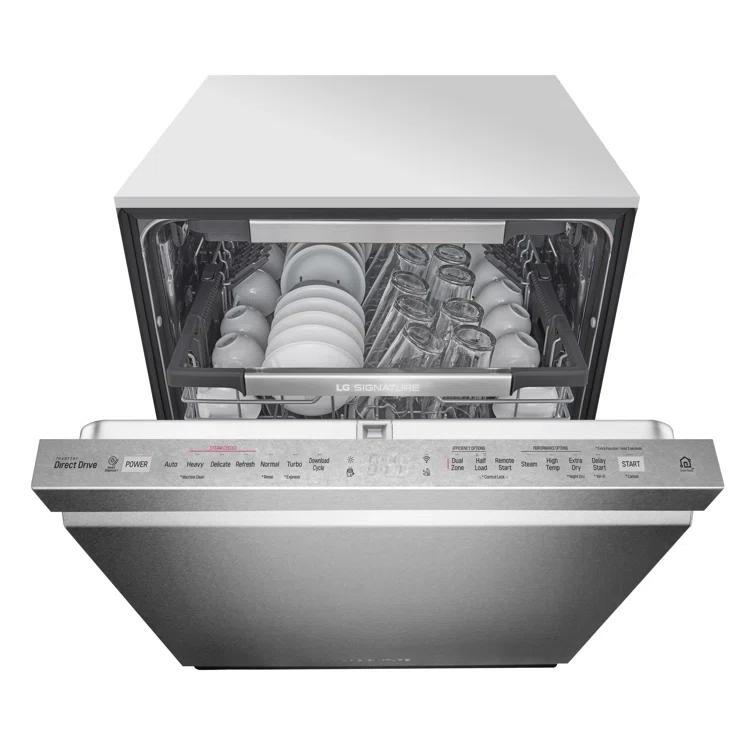 LG LG Smart Top Control Dishwasher with 1-Hour Wash & Dry, QuadWash® Pro, TrueSteam ®and Dynamic Heat Dry LDTH7972S
