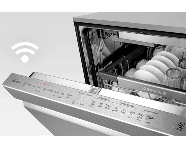 LG LG Smart Top Control Dishwasher with 1-Hour Wash & Dry, QuadWash® Pro, TrueSteam ®and Dynamic Heat Dry LDTH7972S