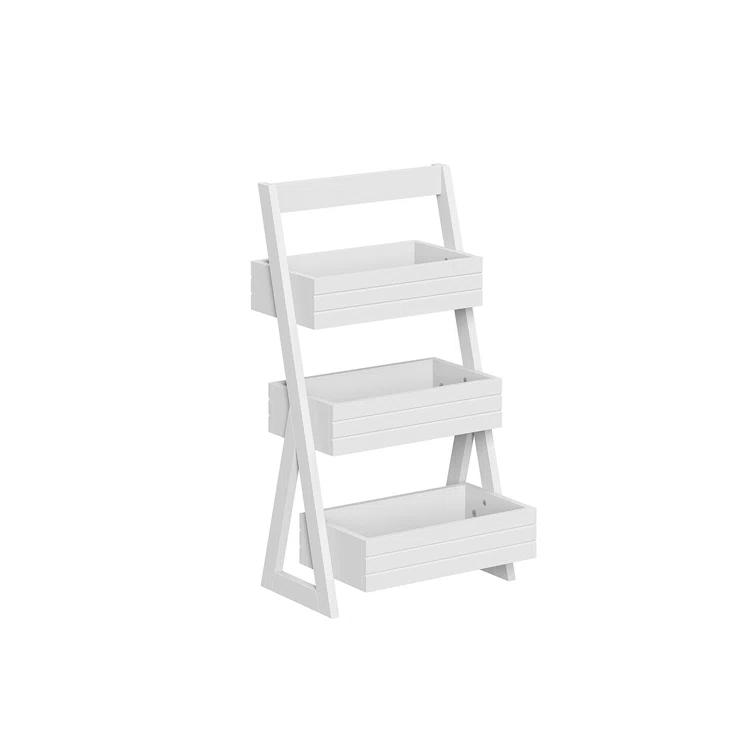 RiverRidge Home RiverRidge Home Lightweight Portable 3-Shelf Storage Caddy Organizer - White