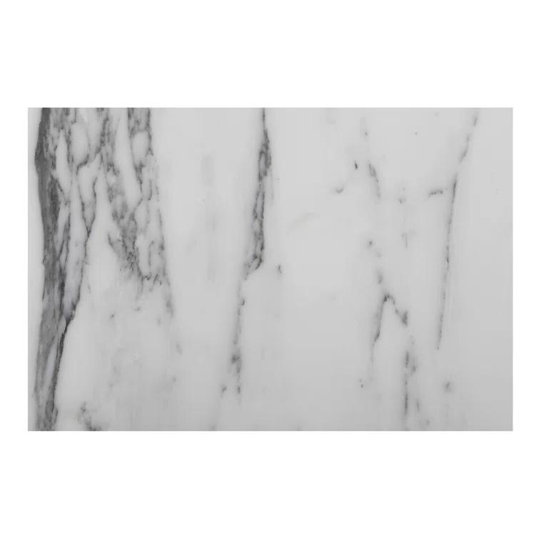 Wade Logan® Cealain Accent Table White Calacatta Marble | Wayfair