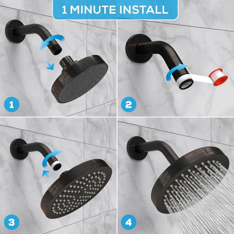 Masoter CL1557XZ Adjustable Shower Head 1.8 GPM