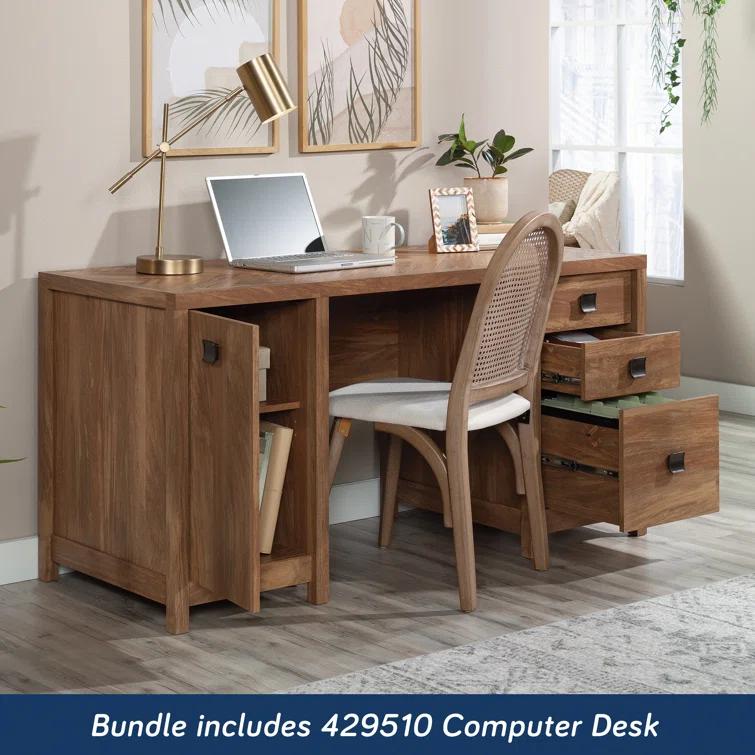 Gassin Comp Desk Hutch Ste, Sindoori Mango Finish