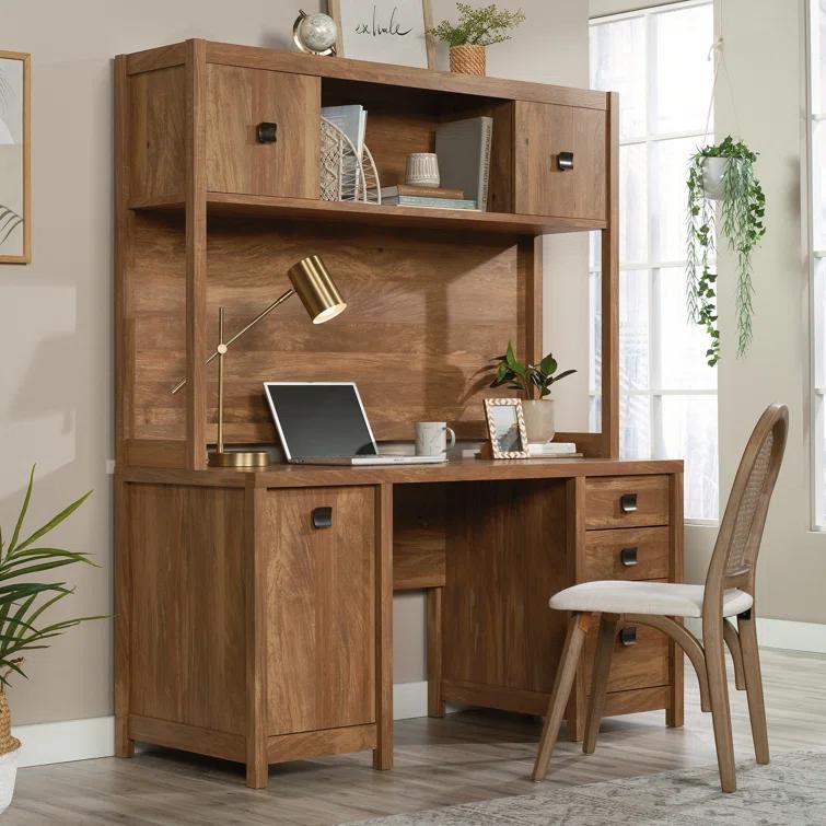 Gassin Comp Desk Hutch Ste, Sindoori Mango Finish