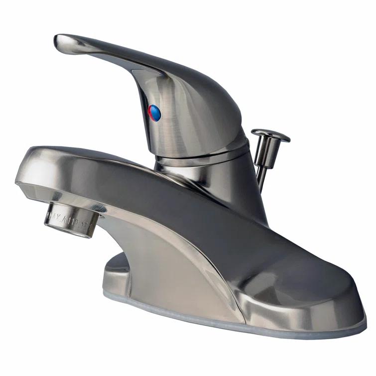 Laguna Brass Centerset Single-handle Bathroom Faucet with Drain Assembly 2040EBN