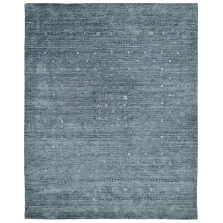 Cyrena Hand-Loomed Wool Rug - Slate / 5' x 8'