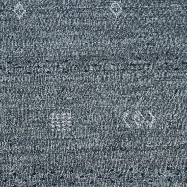 Cyrena Hand-Loomed Wool Rug - Slate / 5' x 8'