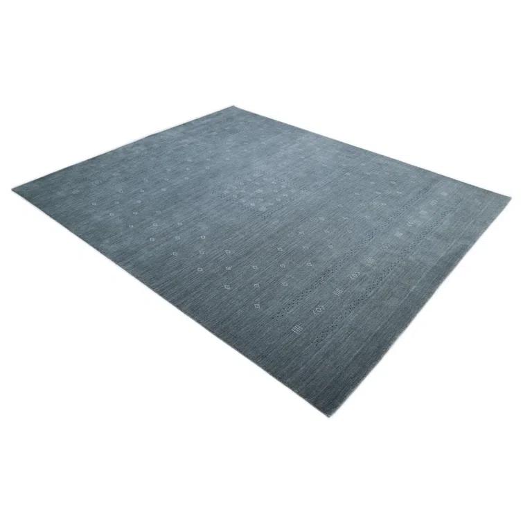 Cyrena Hand-Loomed Wool Rug - Slate / 5' x 8'
