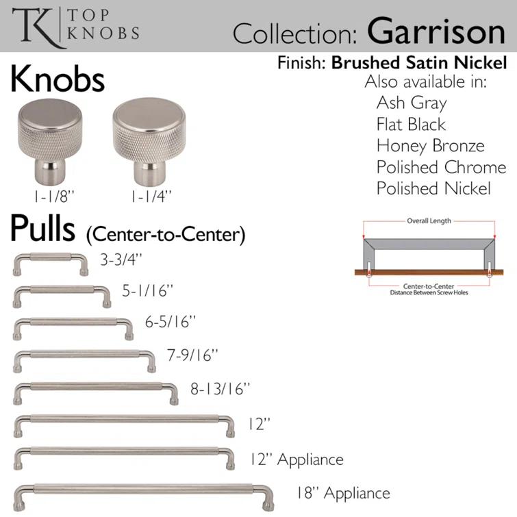 Top Knobs Garrison Bar Pull