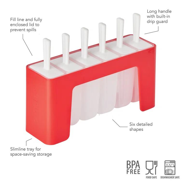 Tovolo Modern Pop Molds with Tray (Set of 6) (Set of 6)
