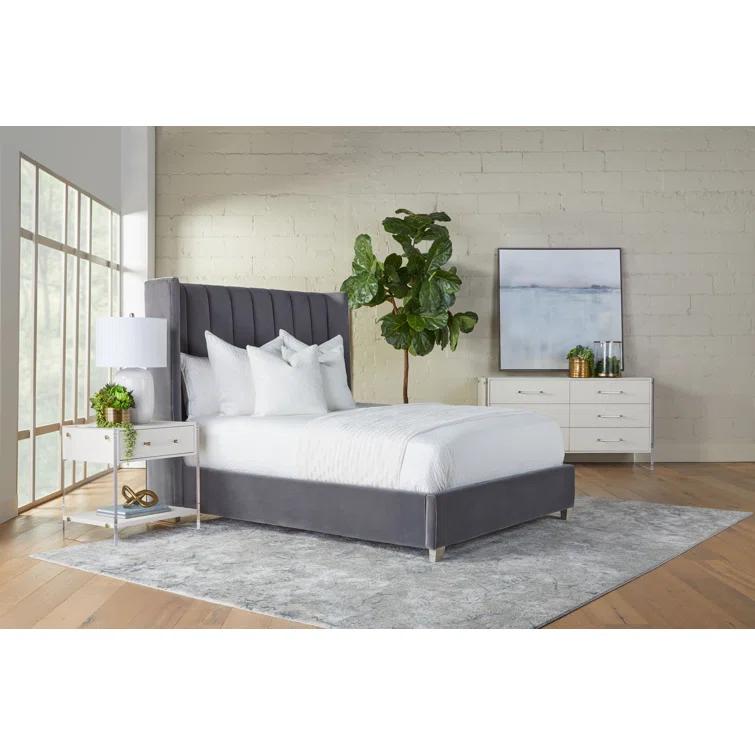 Everly Quinn Taiyab Upholstered Platform Bed