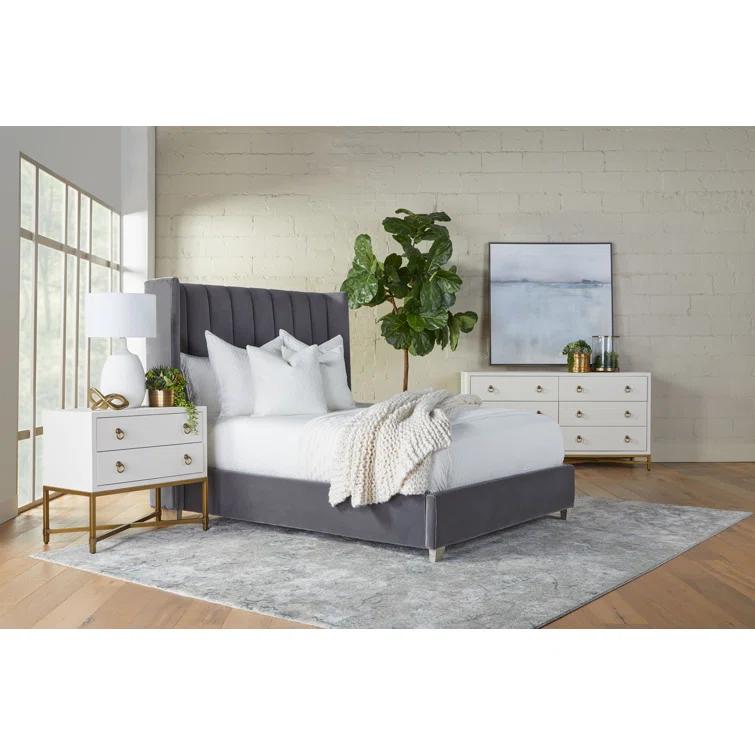Everly Quinn Taiyab Upholstered Platform Bed