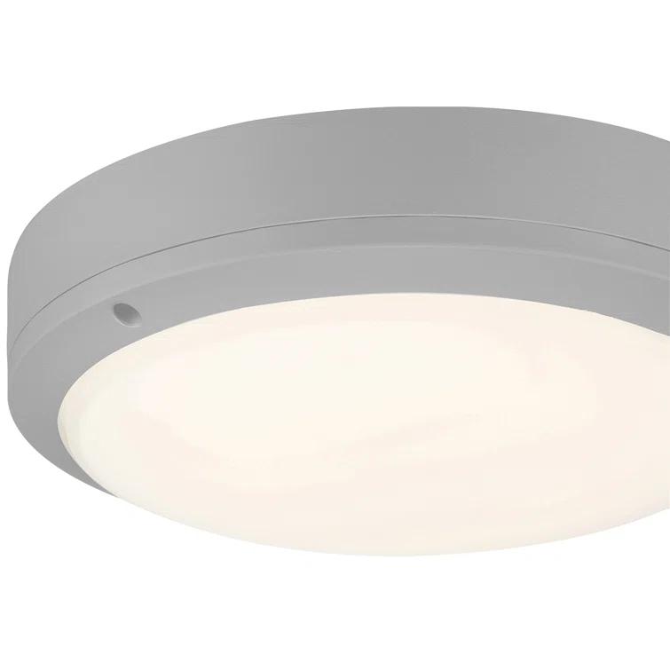 Access Lighting Rockaway Dual Voltage Outdoor LED Flush Mount - Satin