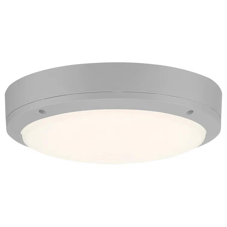 Access Lighting Rockaway Dual Voltage Outdoor LED Flush Mount - Satin