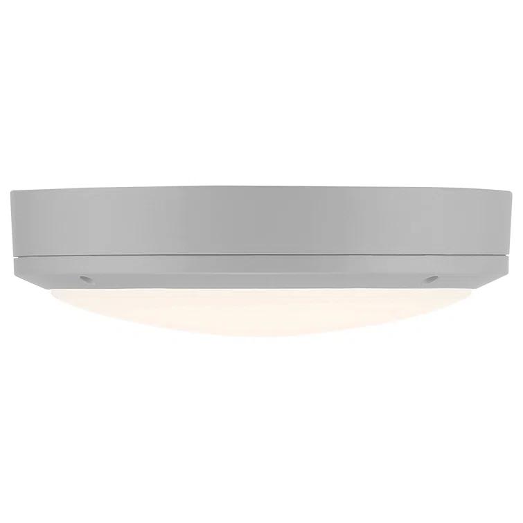 Access Lighting Rockaway Dual Voltage Outdoor LED Flush Mount - Satin
