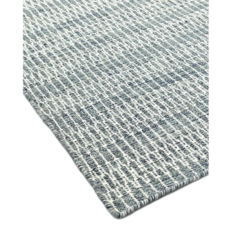 Deanna Flatweave Geometric Area Rug in Navy