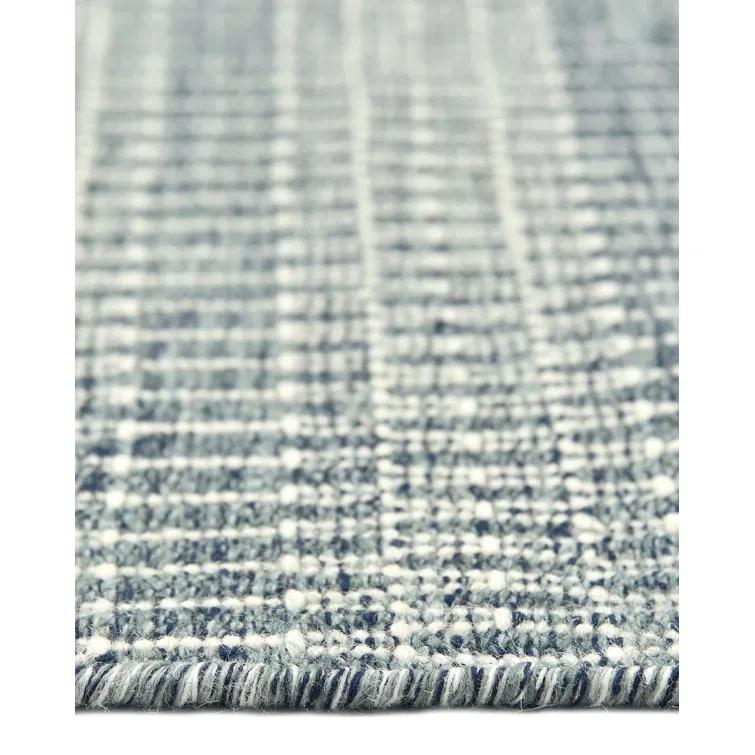 Deanna Flatweave Geometric Area Rug in Navy
