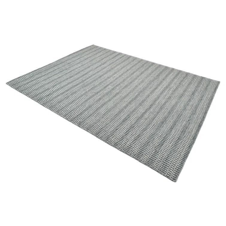 Deanna Flatweave Geometric Area Rug in Navy
