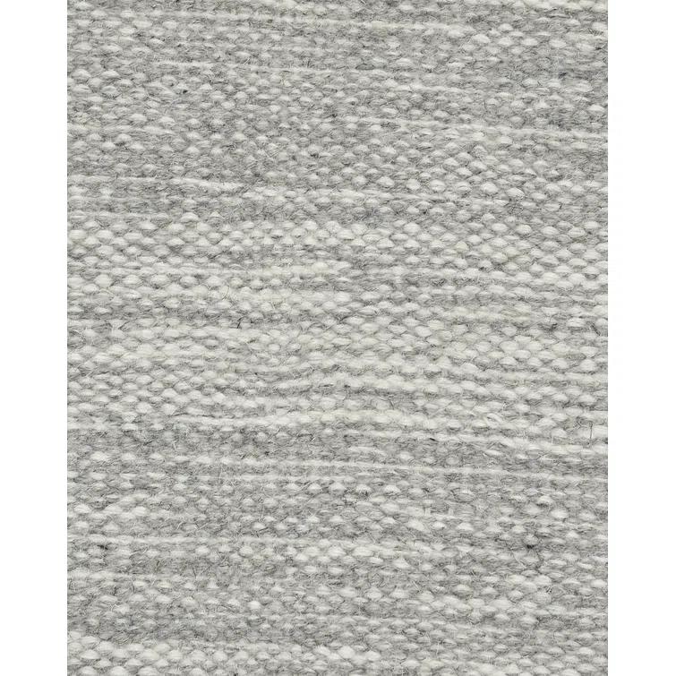 Striped Area Rug in Silver