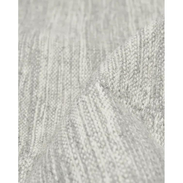 Striped Area Rug in Silver