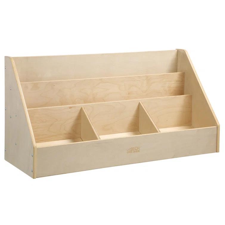 ECR4Kids ECR4Kids 5-Compartment Easy to Reach Book Display, Classroom Storage, Natural
